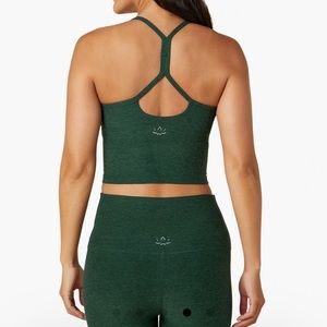 Beyond Yoga spacedye racerback cropped tank.